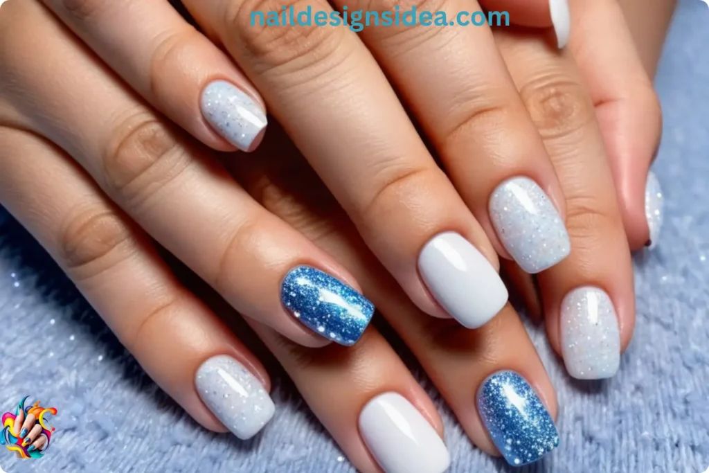 Winter Wonderland Sagittarius Nails