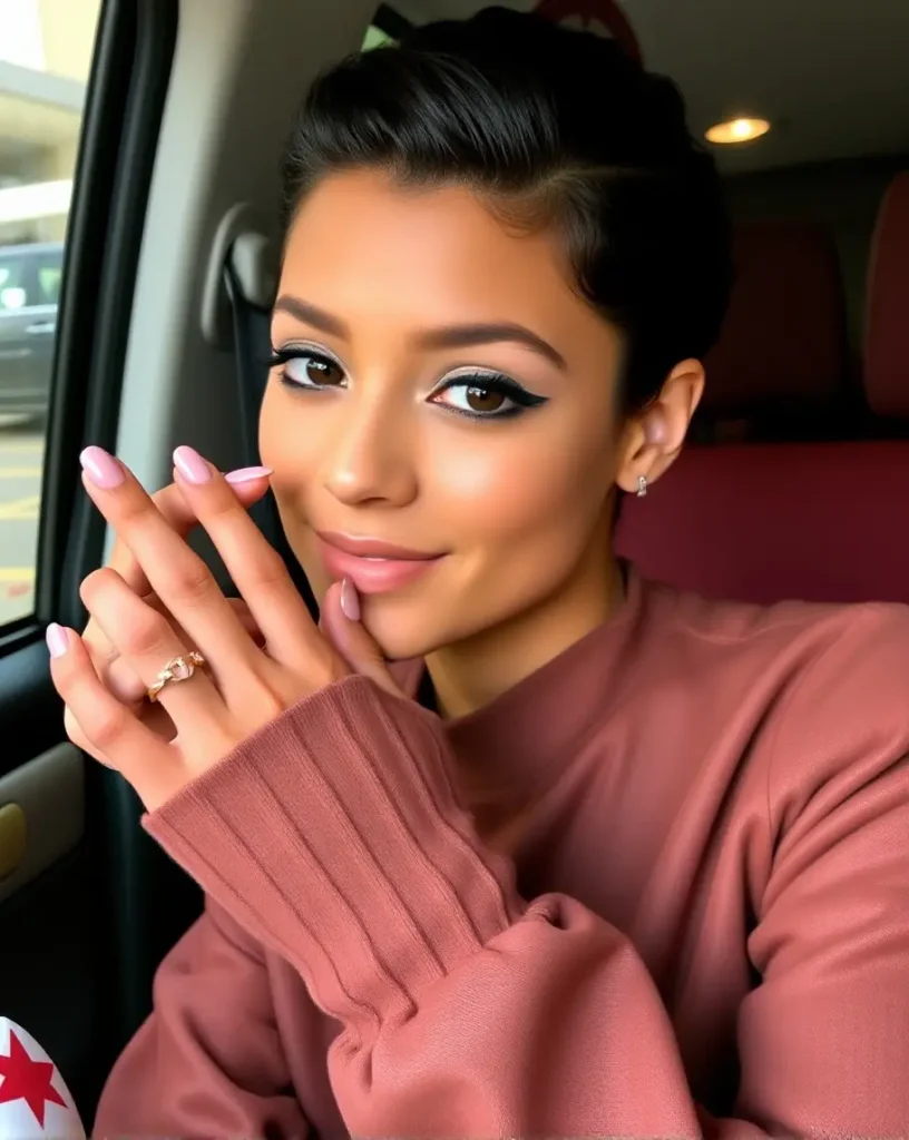 Zendaya's Bold Classic Nude Nails