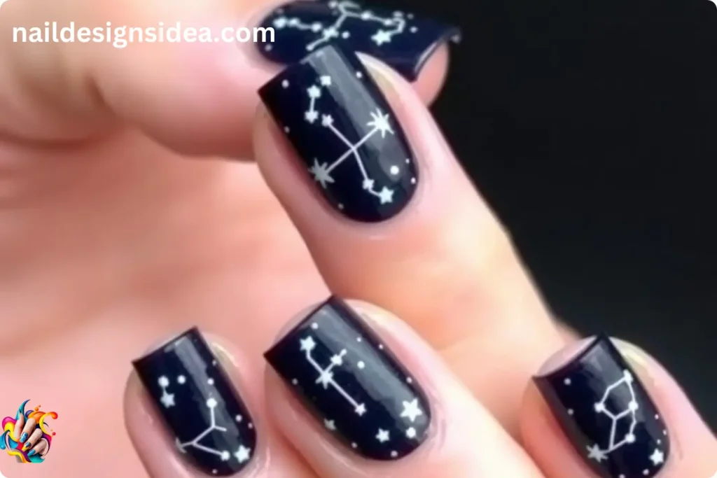 Zodiac Constellation Sagittarius Nails