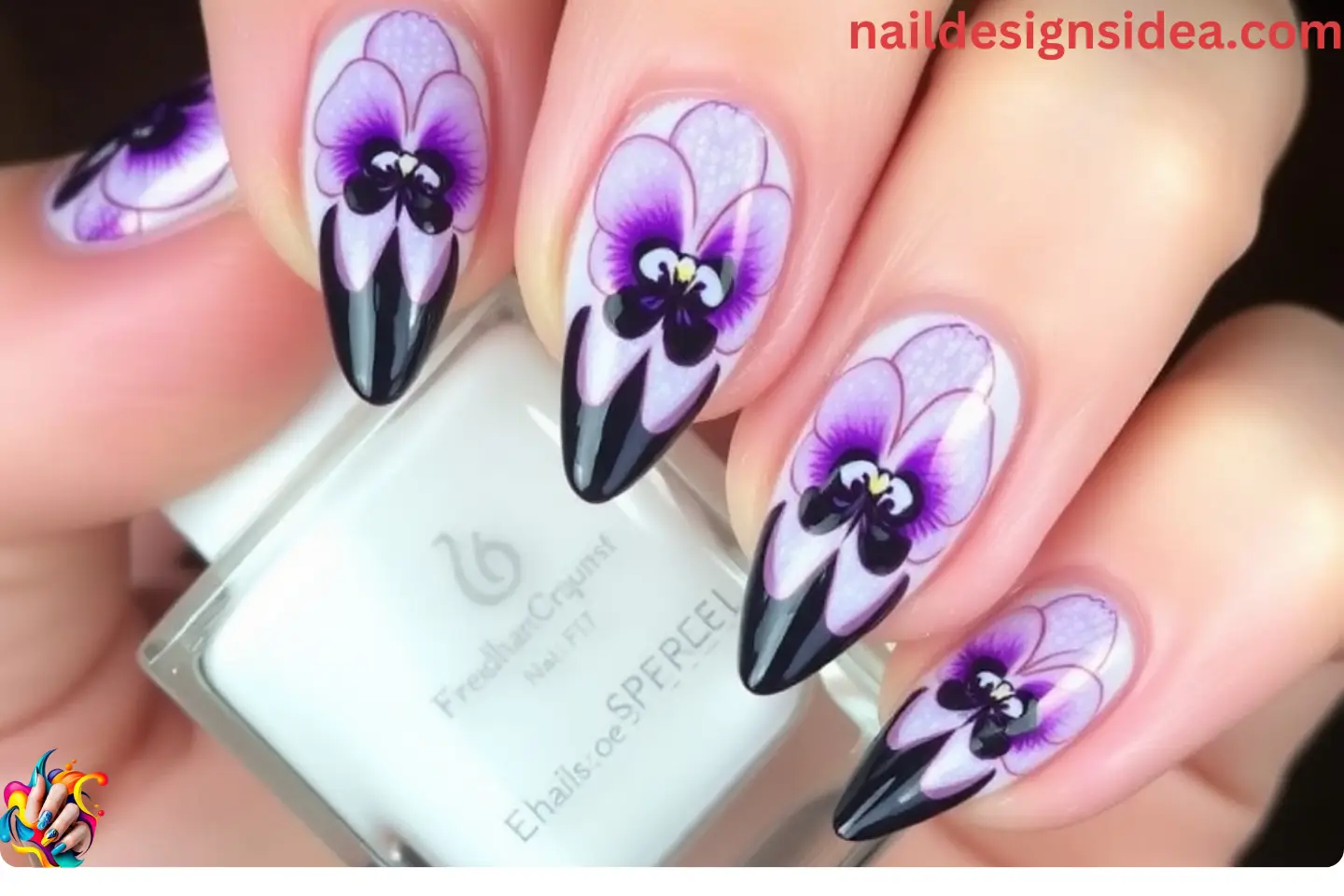 30 Creative Orchid Nail Designs