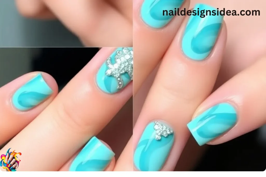 Aquarius-Inspired January Nail Designs
