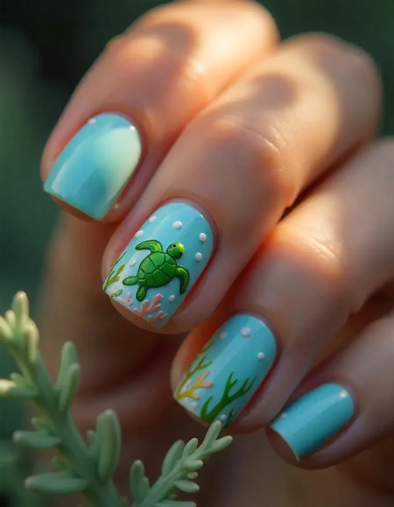 Aquatic Animal Nails
