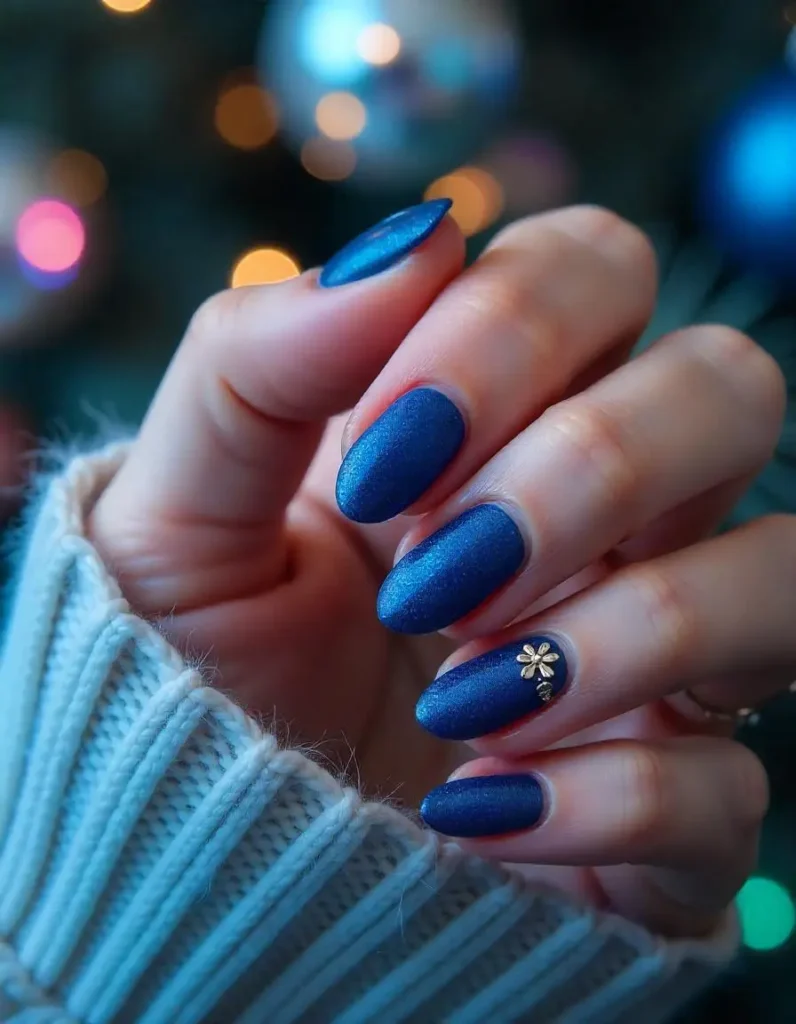 Blue Velvet Nails