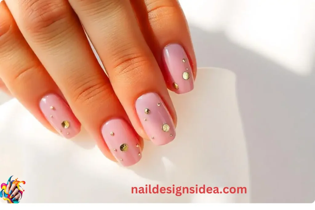 Blush Pink with Gold Foil
