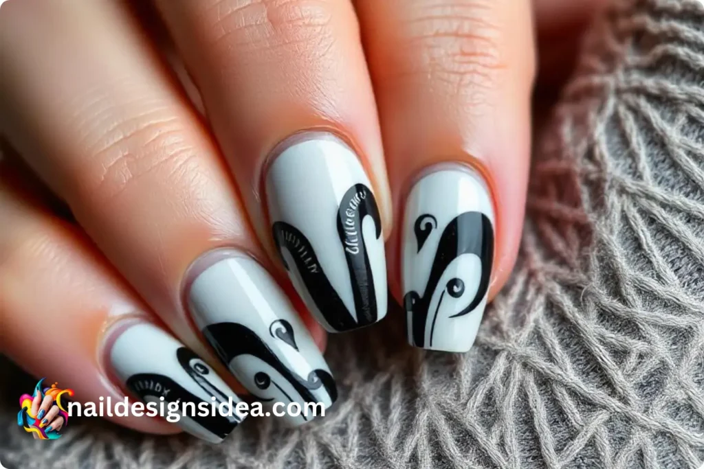 Capricorn Goat Horn Accent Nails
