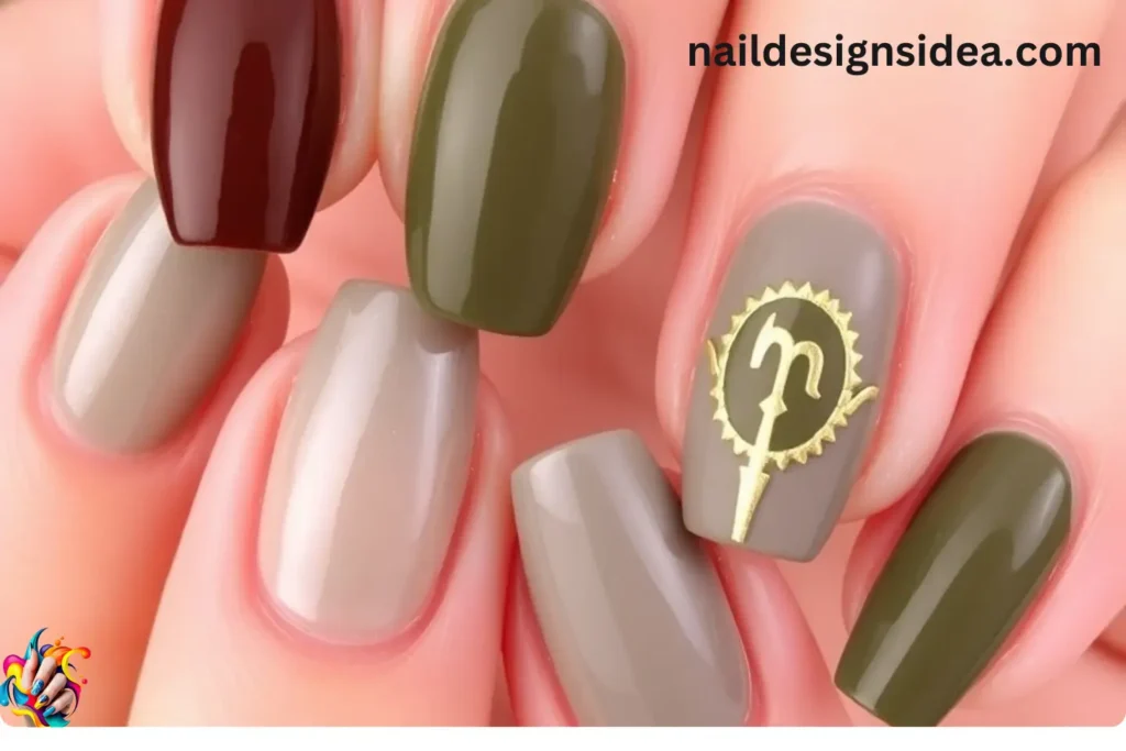 Capricorn Power January Nail Designs
