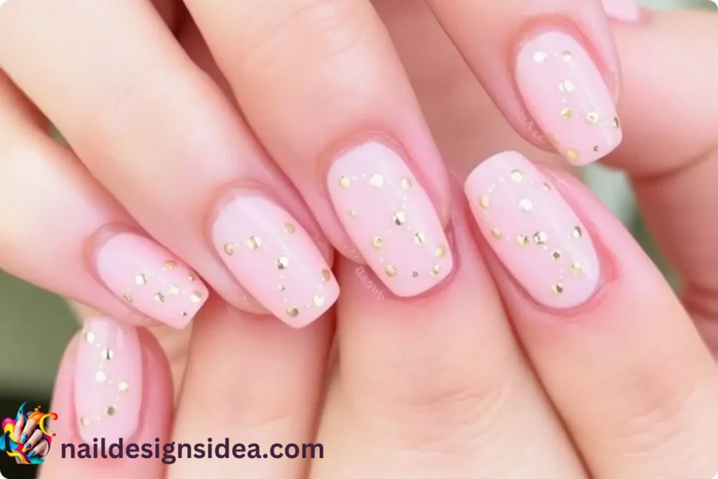 Champagne Bubbles Nail Art