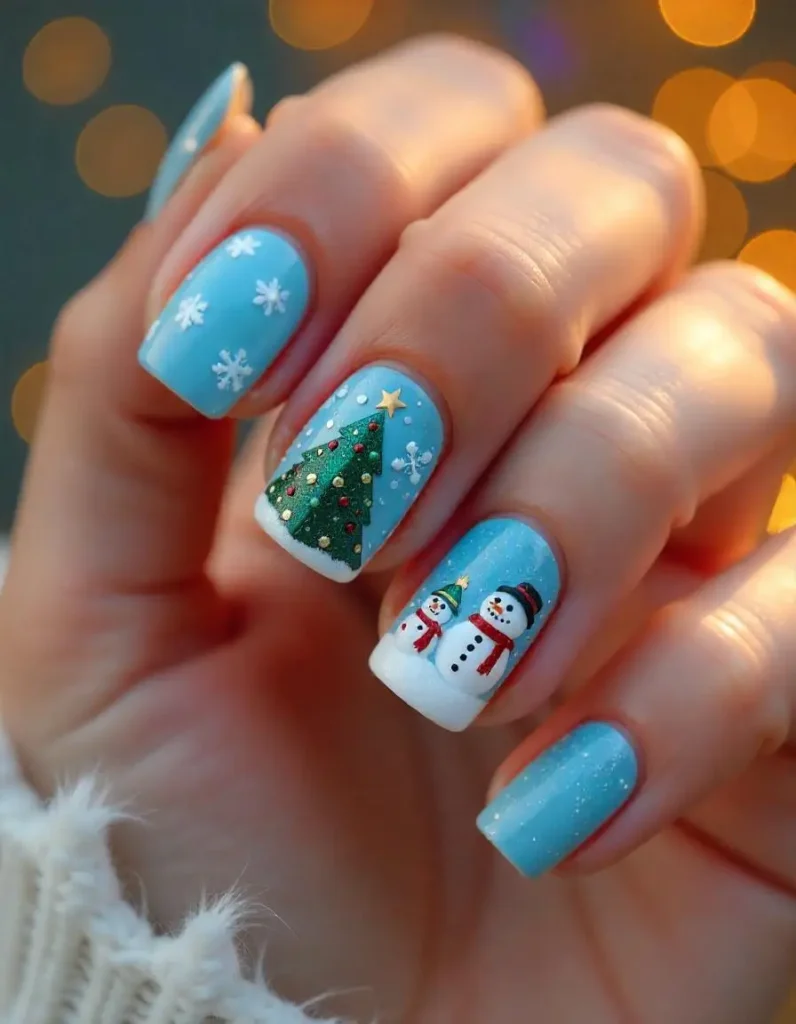  Christmas nails Colour combinations