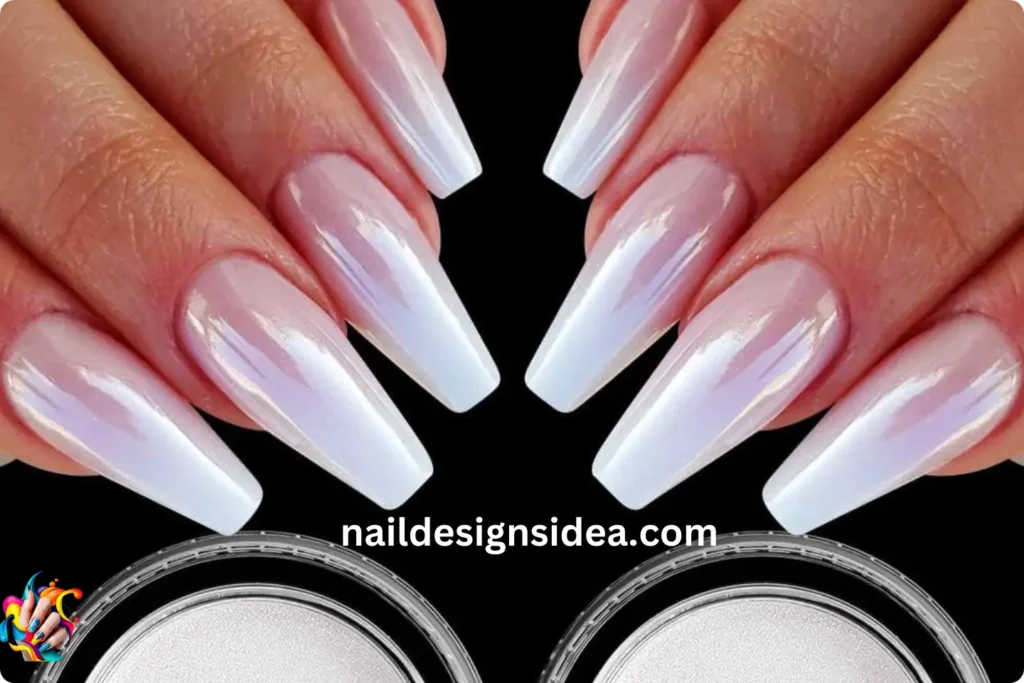 Chrome Icicle Drops Nails