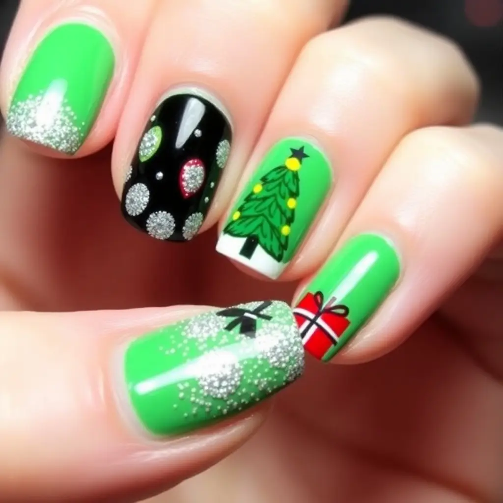 Festive Nail Art for Holiday Parties
