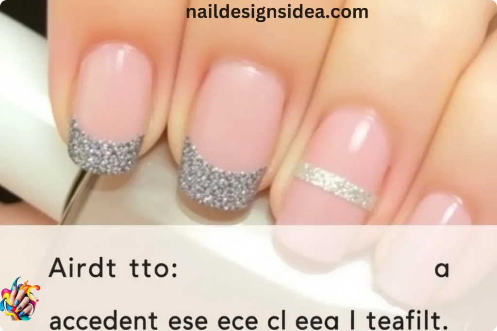 Glitter Accent on Each Nail