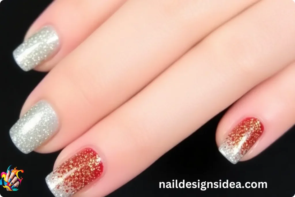 Glitter Ombre for Short Nails