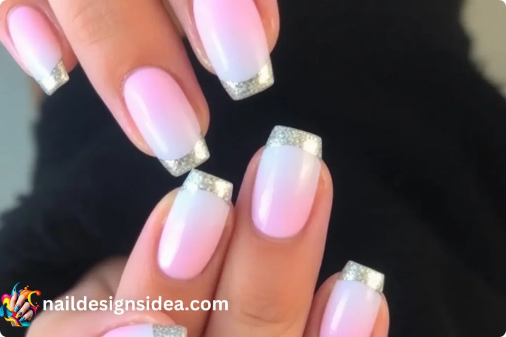 Gradient Pastels New Year Nail Trends with Metallic Tips