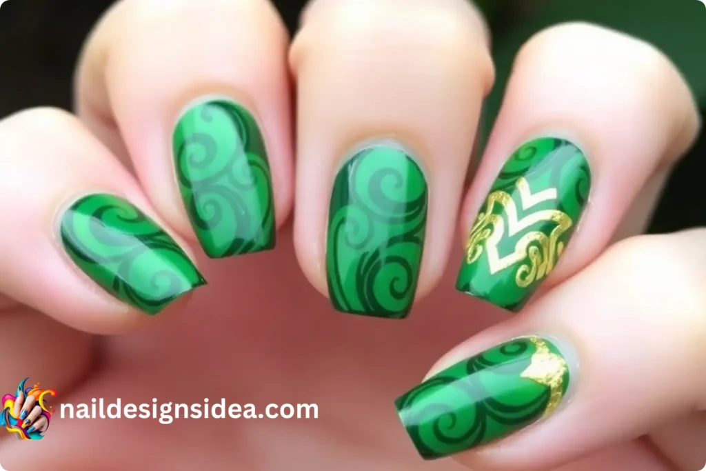 Heart of Te Fiti Nail Design
