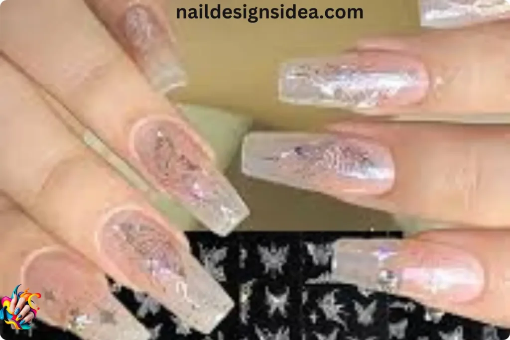 Holographic 3D Nail Designs 