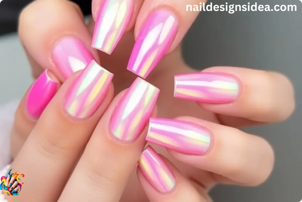 Holographic Nail Ideas for Next Manicure