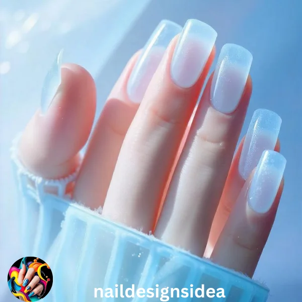 Icy jelly nails are a modern twist on the classic jelly manicure. 