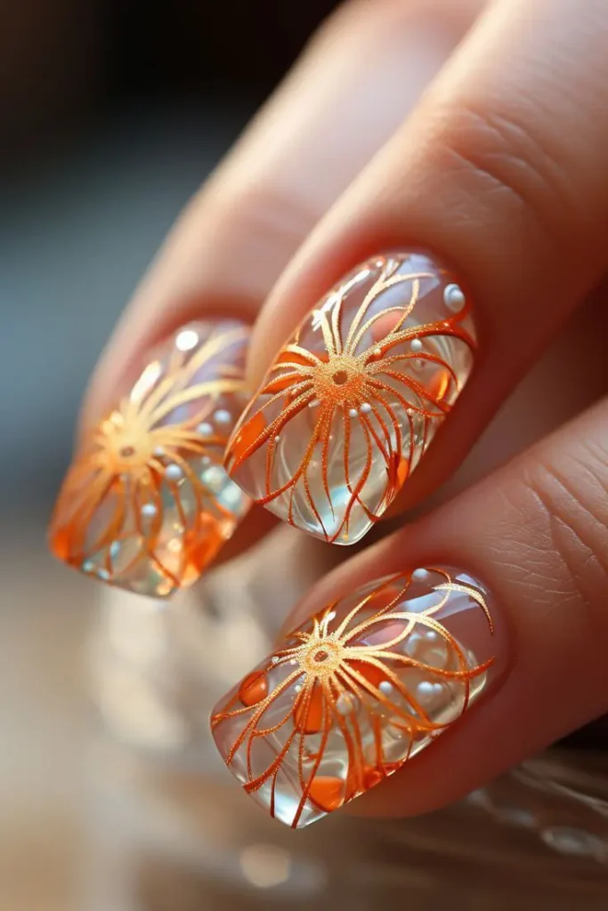 Jellyfish-Inspired Nail Designs