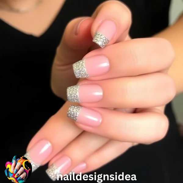 For those who love a hint of sparkle, adding glitter to micro French tips can make them shine while keeping the look elegant. 