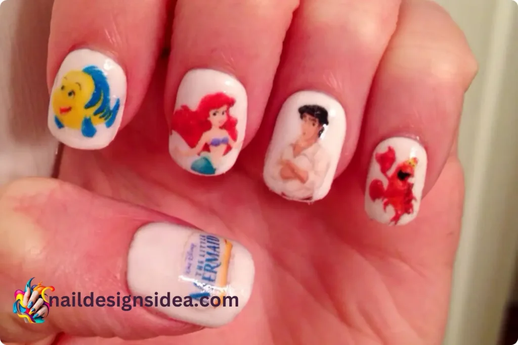 Little Mermaid Quote Nails