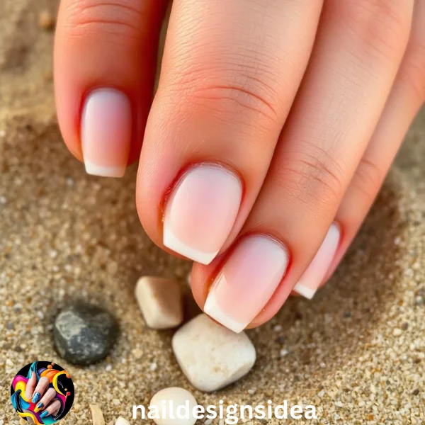 Short nails with a milky finish exude understated beauty. This design is perfect for those who prefer a low-maintenance, natural manicure while staying trendy.