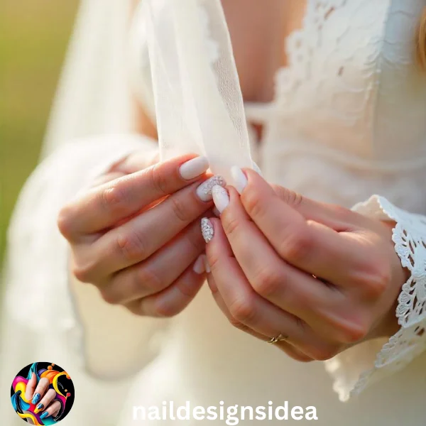 Brides are embracing milky nails for their weddings because of their timeless elegance. The soft, creamy tones perfectly complement bridal gowns and accessories