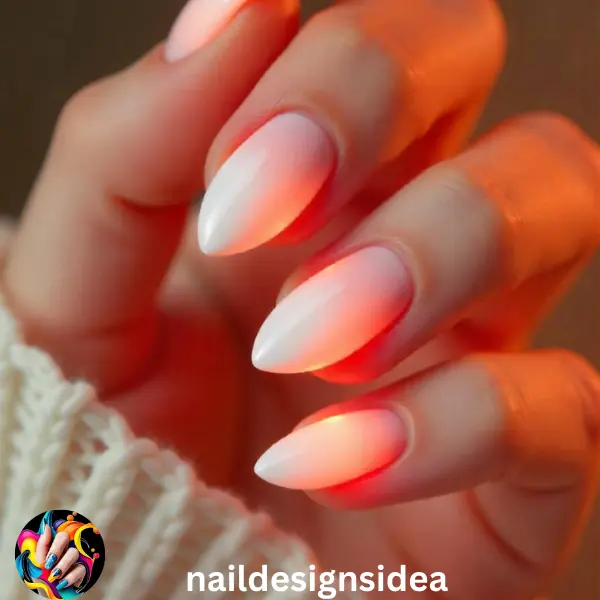 Almond-shaped nails complement the milky design beautifully. The soft curves of this shape enhance the creamy tone, giving your nails a longer and more refined appearance.