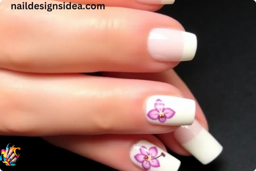 Minimalist Orchid Nail Art Ideas
