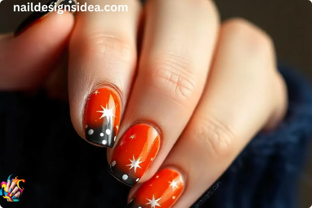 Minimalist Starry Sky Nail Designs