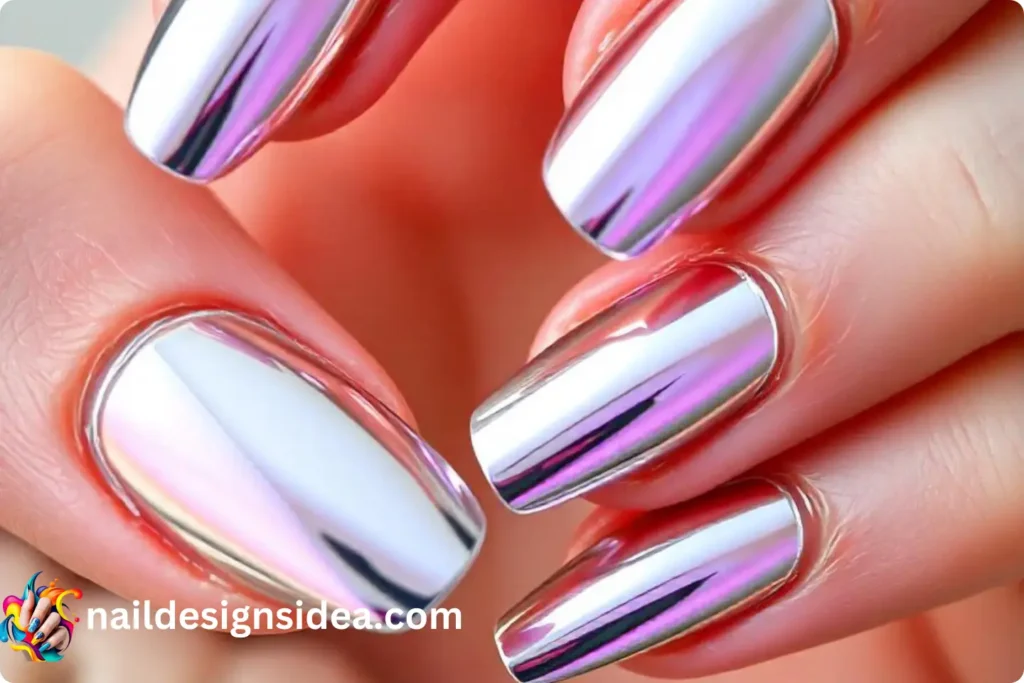  Mirror-Effect Chrome Nails