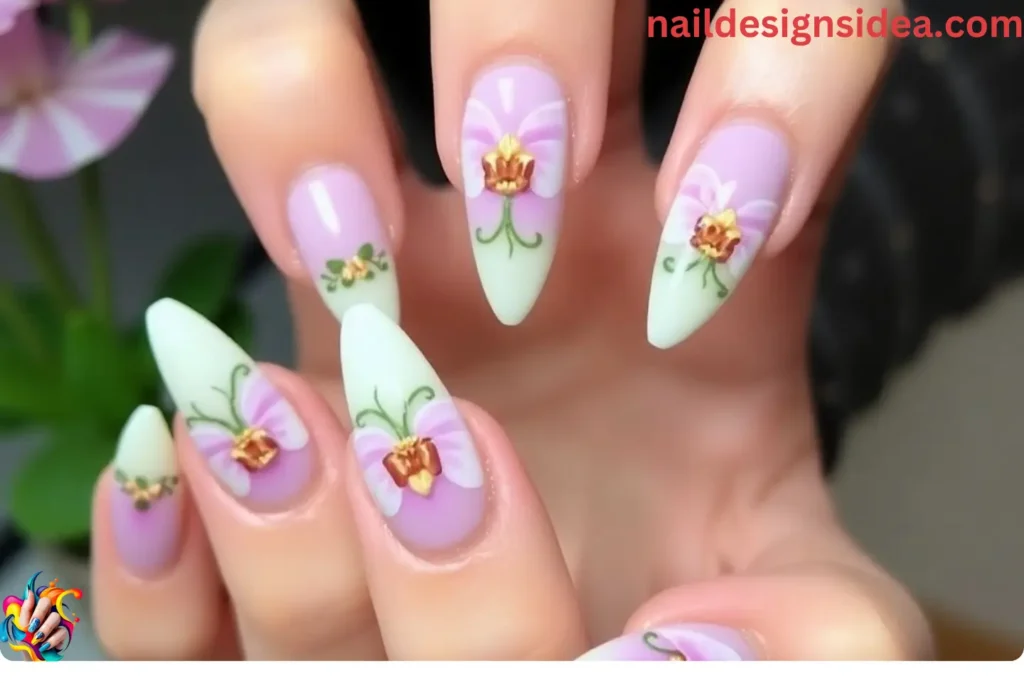 Orchid Nail Design Ideas: 30 Creative Nail Styles