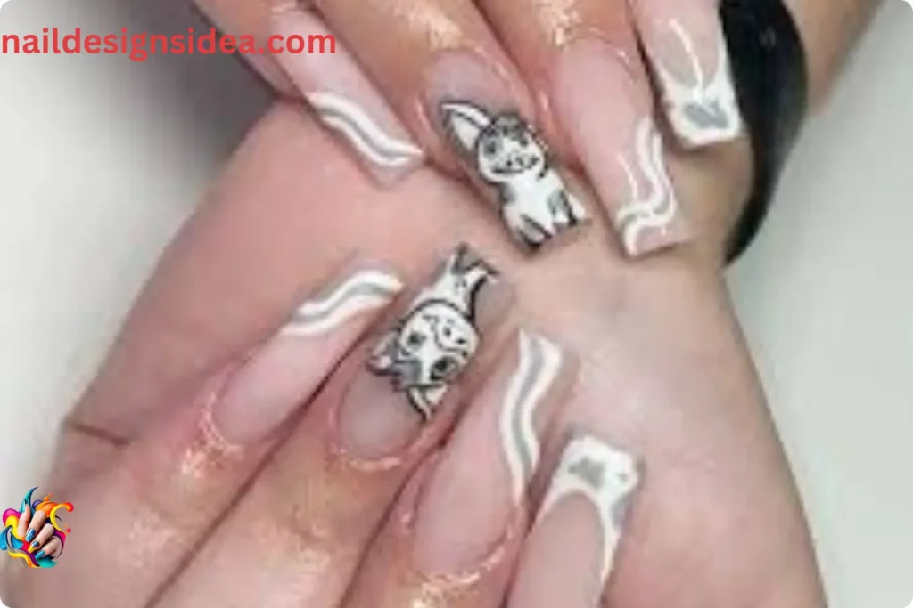 Pua the Pig Nail Design