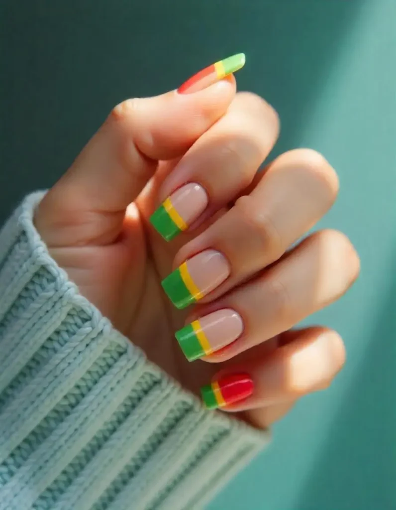 Rasta French Tips
