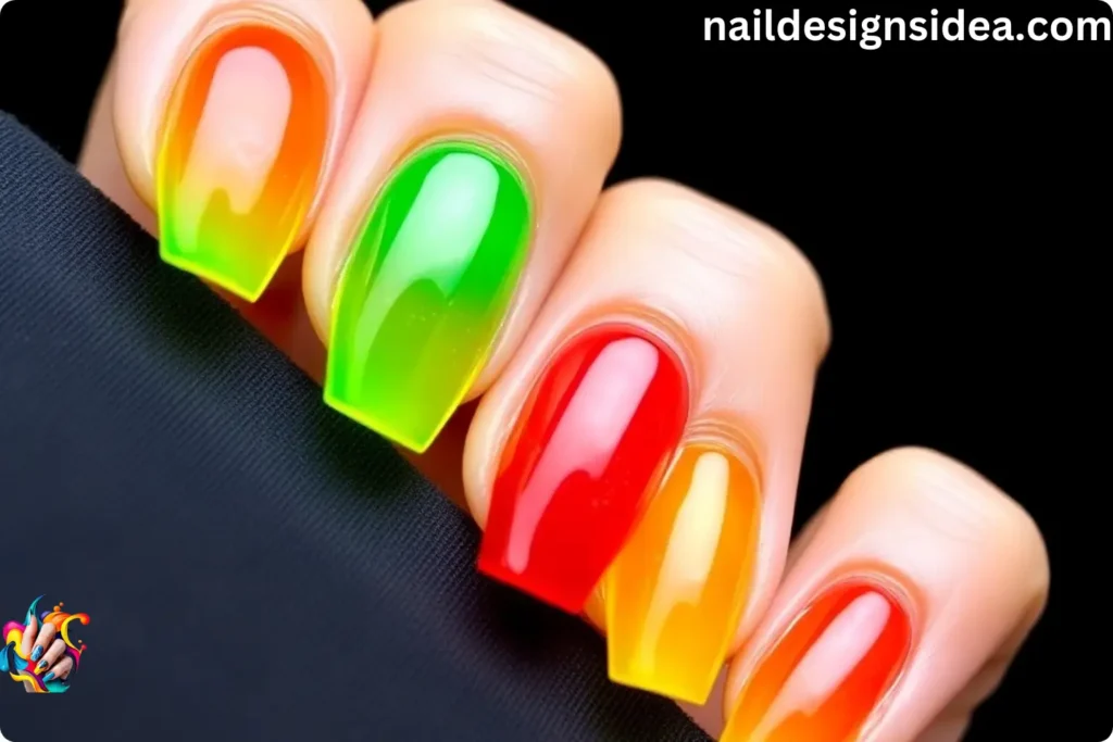 Rasta Jelly Nails