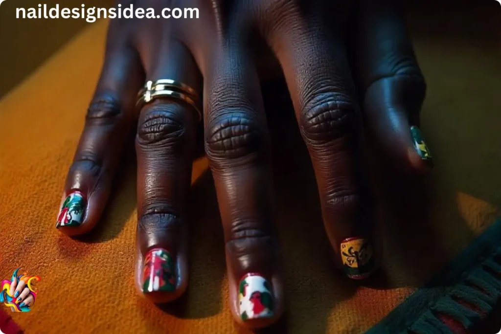 Rasta Nail Art and Nail Wraps