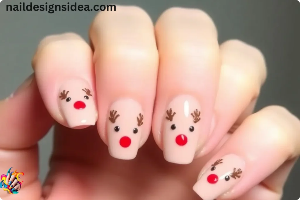 Reindeer-Inspired Nails