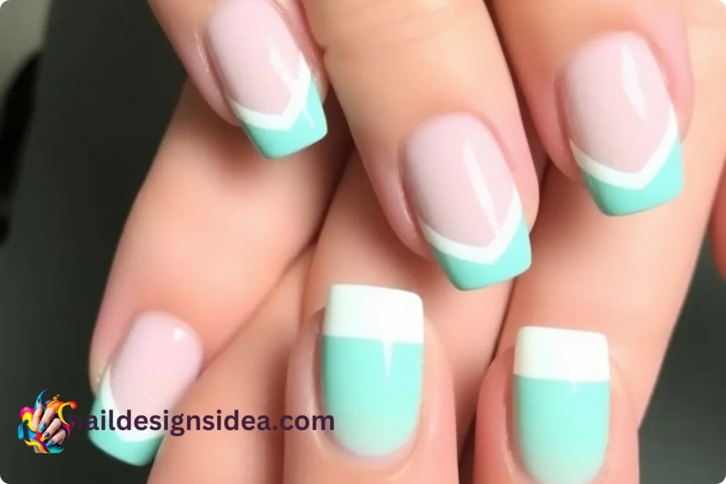 Seafoam French Tips