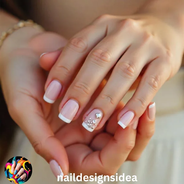 The Selena Gomez engagement manicure for 2025 perfectly captures bridal sophistication while staying modern and understated. 