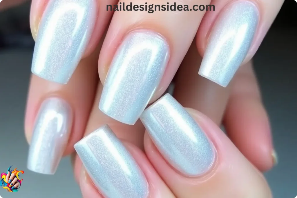 Silver Holographic Nail Designs 