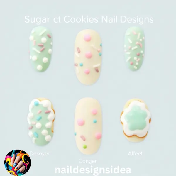 Sugar Cookies Nail Designs mimic the delightful charm of freshly baked sugar cookies with their soft hues and intricate patterns. 