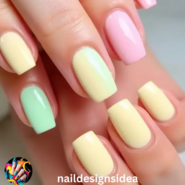 Pastel shades are a defining feature of Sugar Cookies Nail Designs. Colors like baby pink, mint green, and soft yellow add a gentle, calming effect to your nails, reminiscent of cookie frosting. 