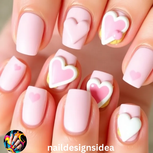 Incorporate heart patterns into your designs for a romantic and sweet look, perfect for Valentine’s Day. 