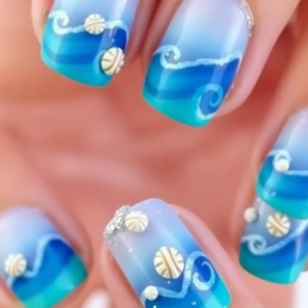 Tropical Ocean Nails