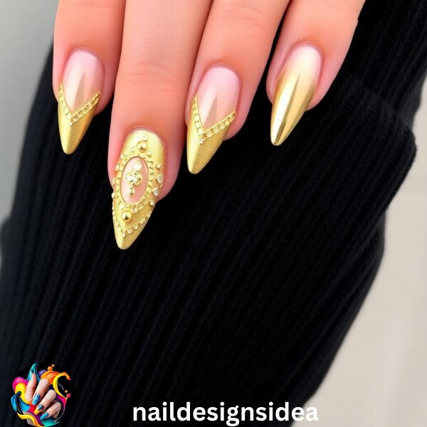 Unleash Stunning Elegance, Luxe Gold Nail Ideas for 2025