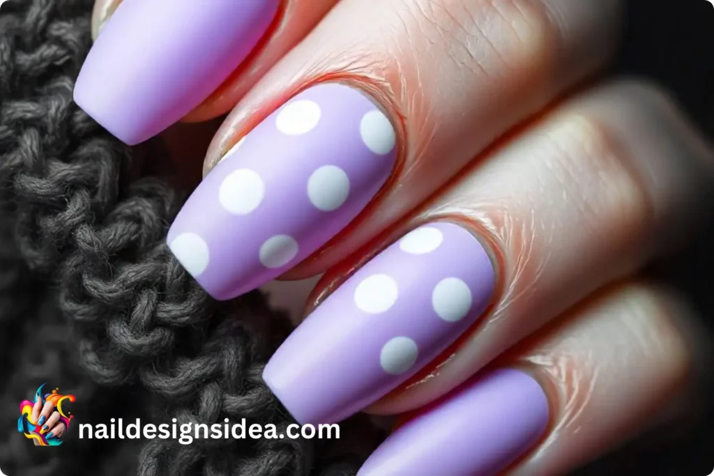 Matte and Glossy Combo of Russian Nails