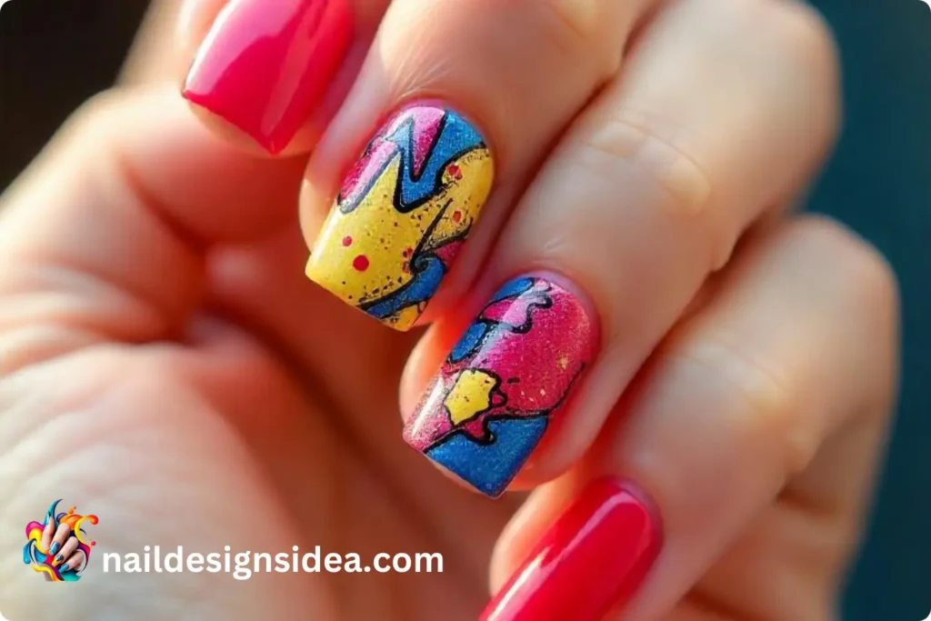 Pop Art Russian Nails
