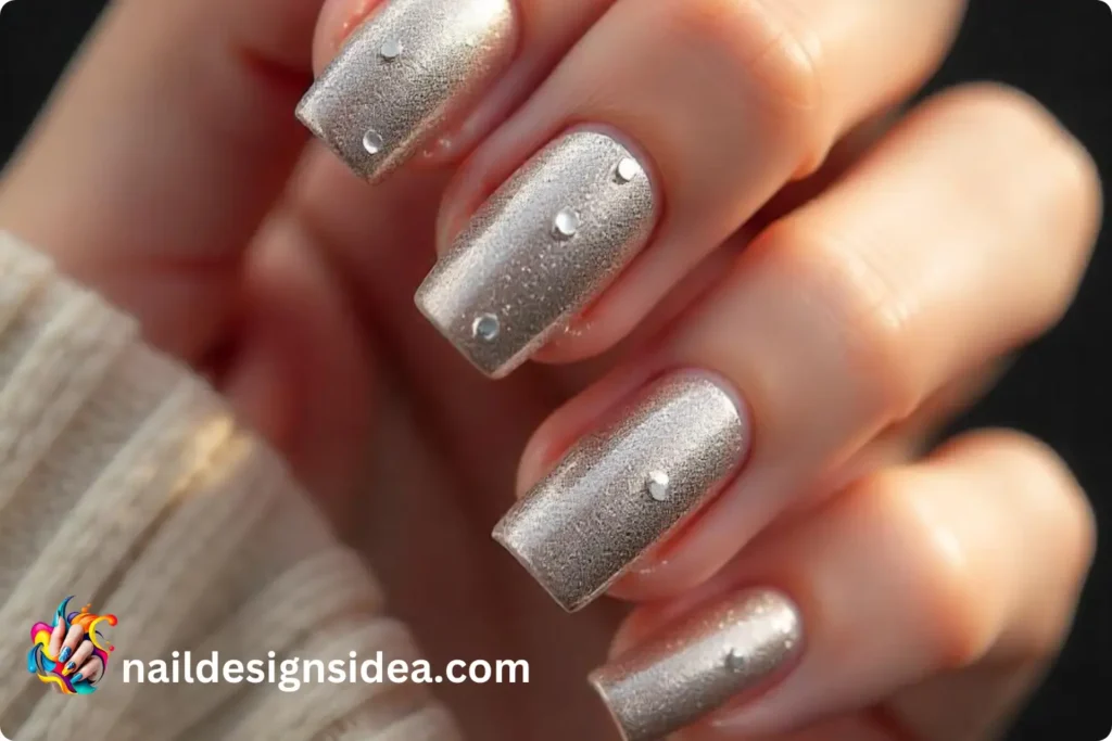 Professional Chrome Blob Nail Styles for Workplace
