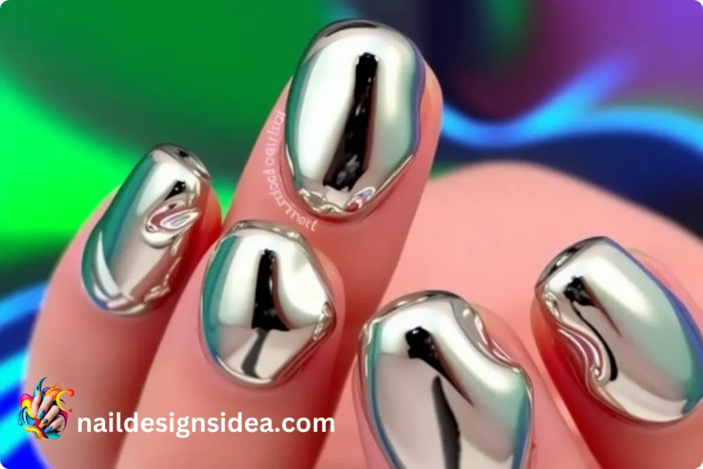 What Are Chrome Blob Nails?