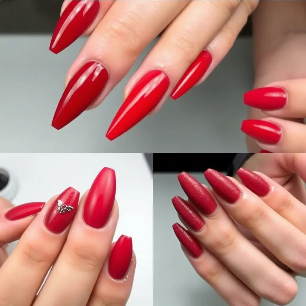 25+ Stunning Red Valentine Nail Ideas