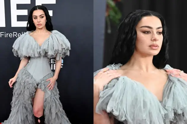 Charli XCX’s Chic Neutral Glam at the 2025 Grammys